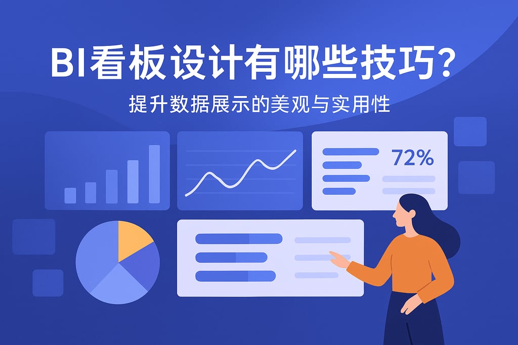 BI看板设计有哪些技巧？提升数据展示的美观与实用性"